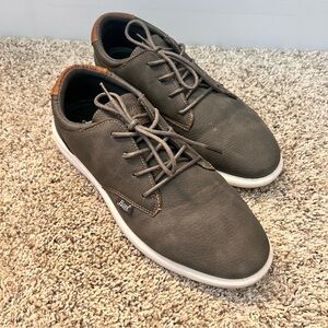 Bass Casual Charcoal Loafers Sneakers with White Soles Men’s 10